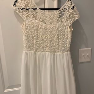 White floral dress